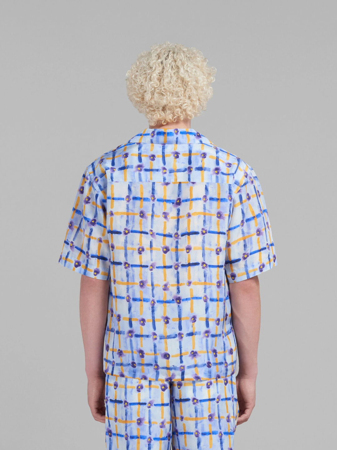 Marni Sample Sale Marni Blue Fibres Pattern Shirt - | Designer outlet