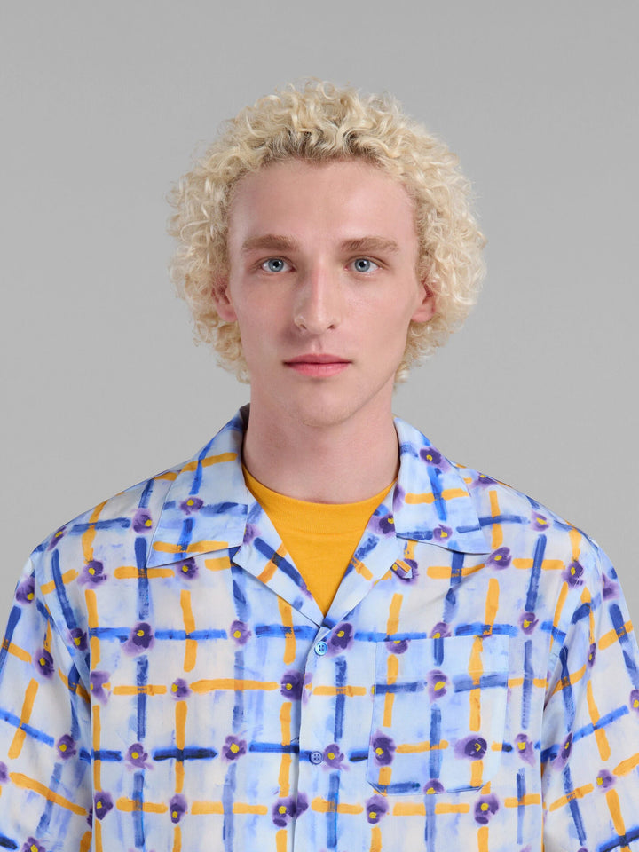 Marni Sample Sale Marni Blue Fibres Pattern Shirt - | Designer outlet