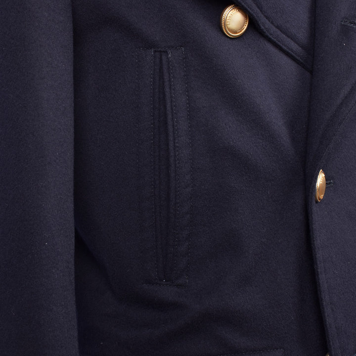 Brunello Cucinelli Blue Cashmere Coat