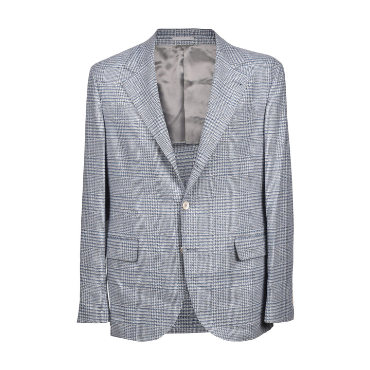 Brunello Cucinelli Light Blue Wool Two-Piece Suit
