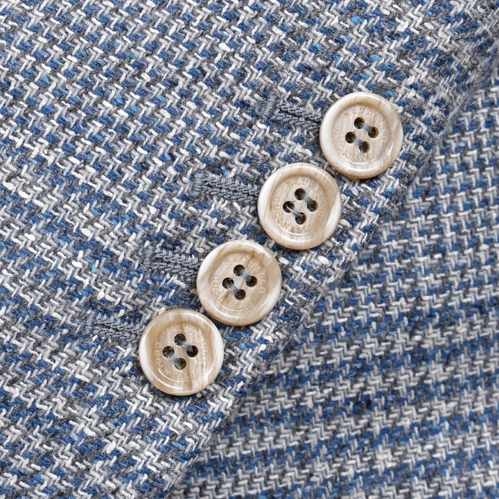 Brunello Cucinelli Light Blue Wool Two-Piece Suit