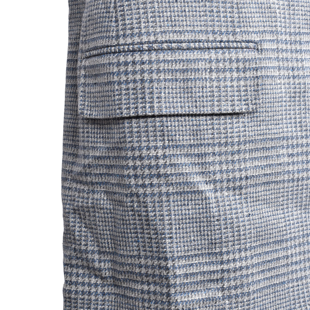 Brunello Cucinelli Light Blue Wool Two-Piece Suit