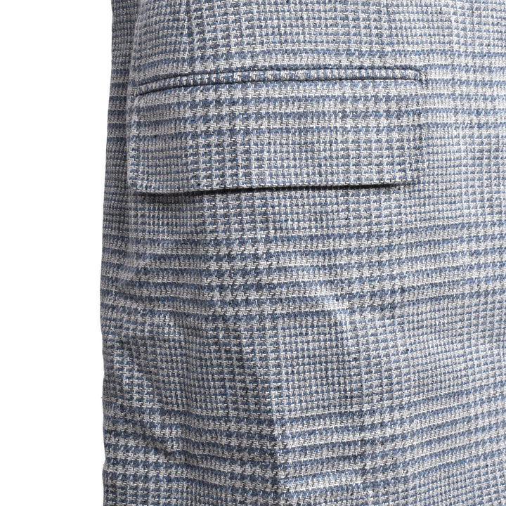 Brunello Cucinelli Light Blue Wool Two-Piece Suit