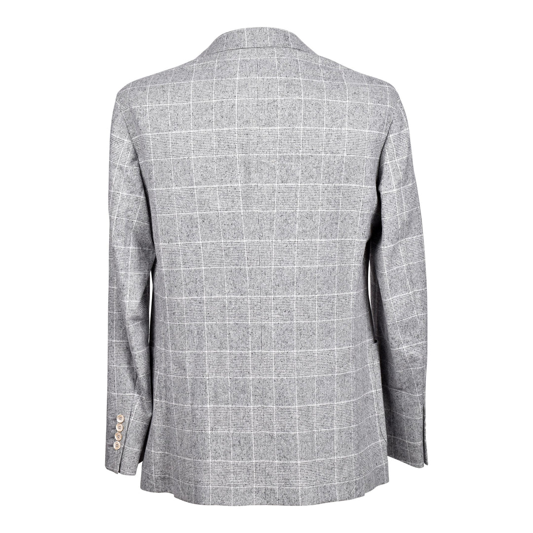 Brunello Cucinelli Gray Silk Blazer