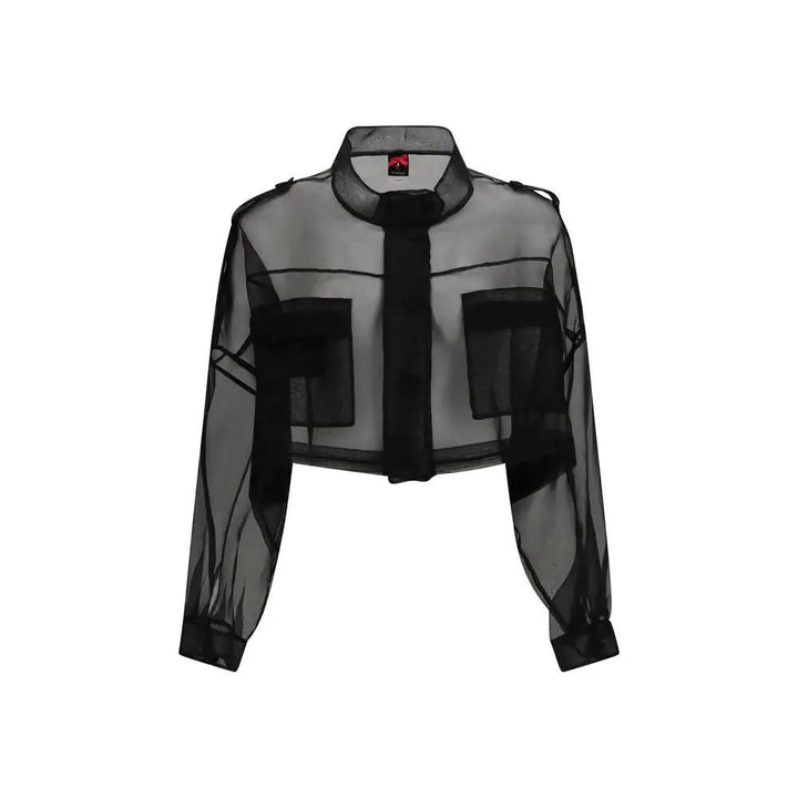 PINKO Sample Sale | PINKO Black Silk Full-Length Jacket - | Designer outlet