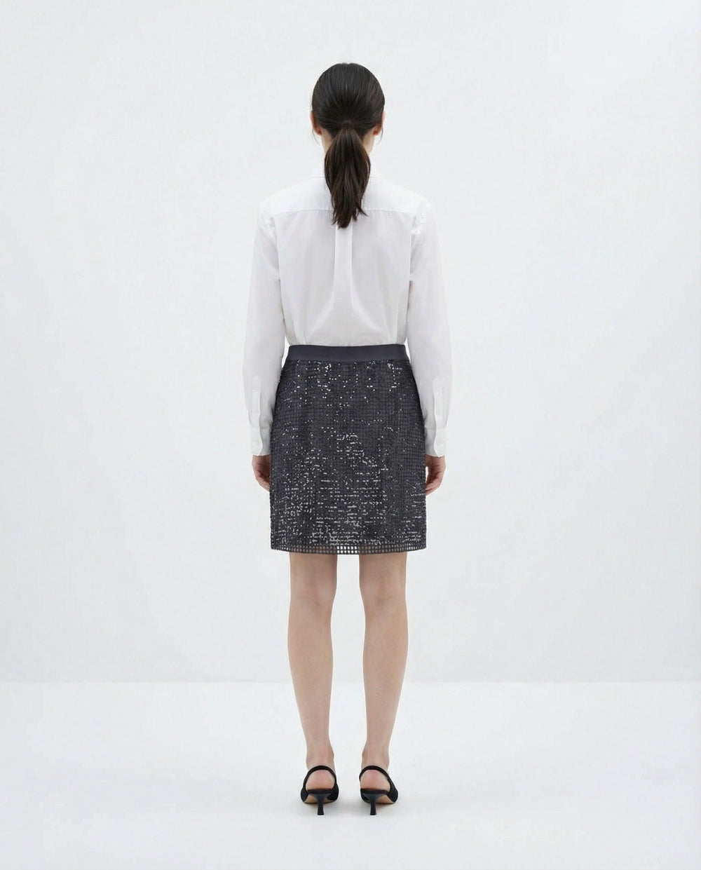 Brunello Cucinelli Sample Sale Brunello Cucinelli Bicolor Acetate Mini Skirt - | Designer outlet