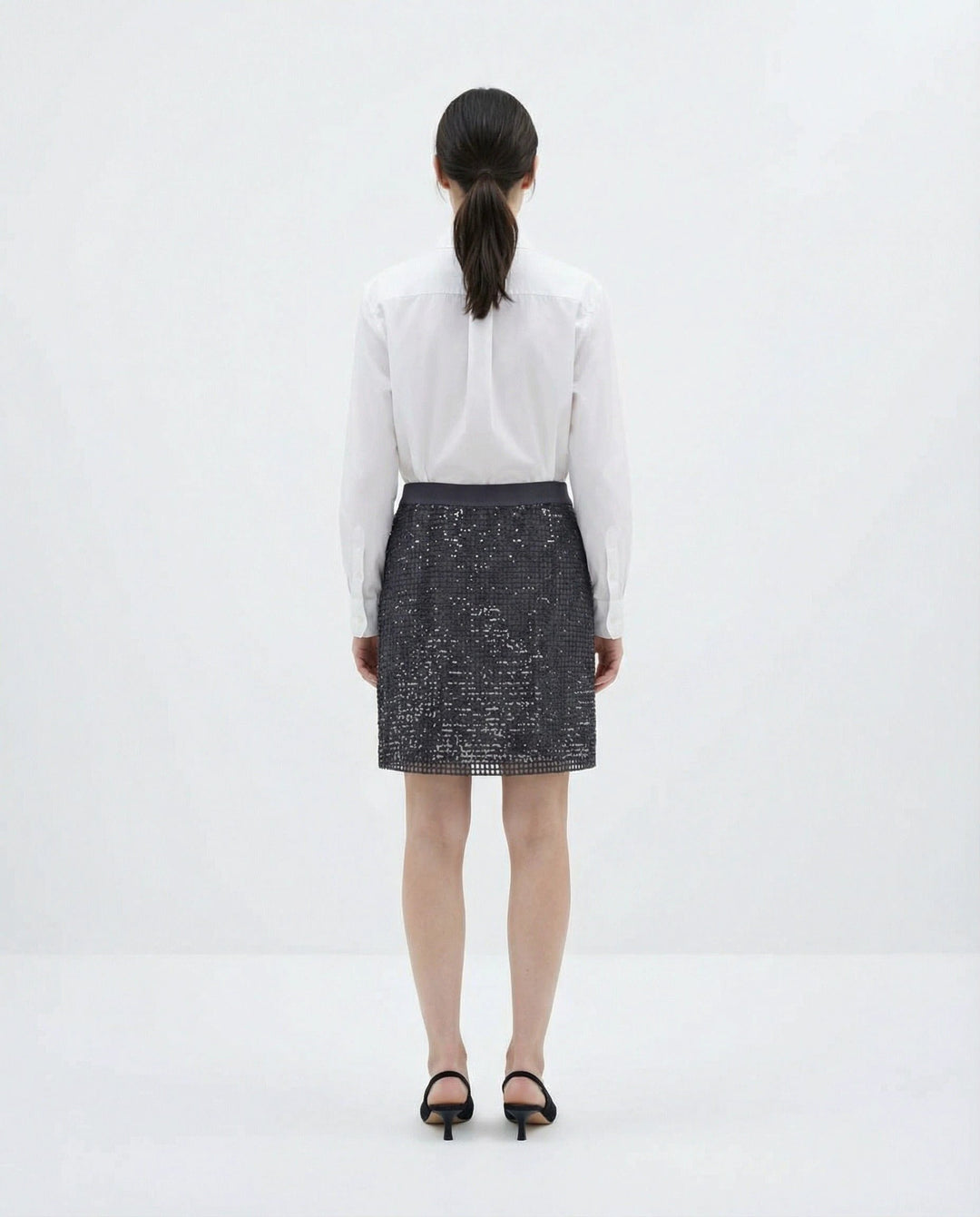 Brunello Cucinelli Sample Sale Brunello Cucinelli Bicolor Acetate Mini Skirt - | Designer outlet