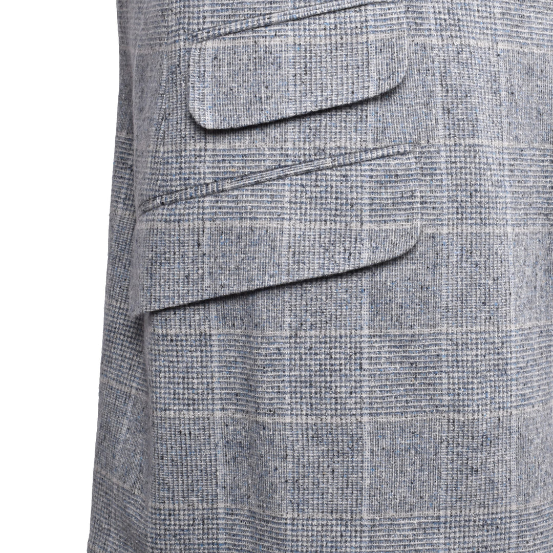 Brunello Cucinelli Blue Silk Blazer