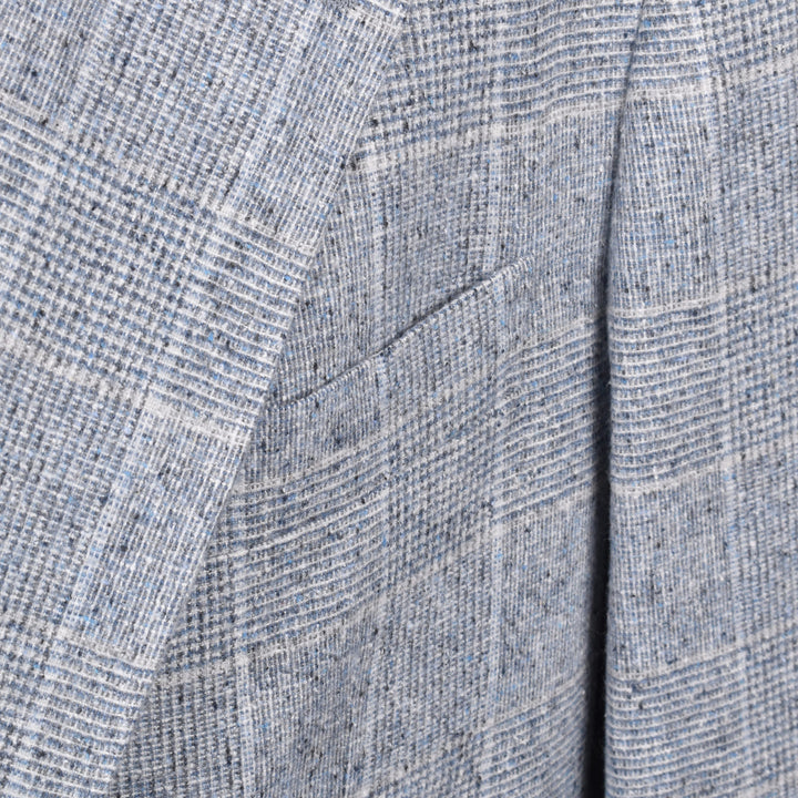 Brunello Cucinelli Blue Silk Blazer