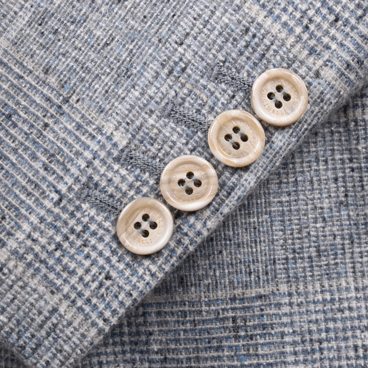 Brunello Cucinelli Blue Silk Blazer