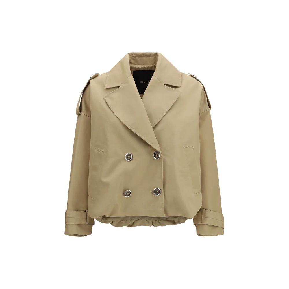 PINKO Sample Sale PINKO Beige Cotton Trench Coat - | Designer outlet