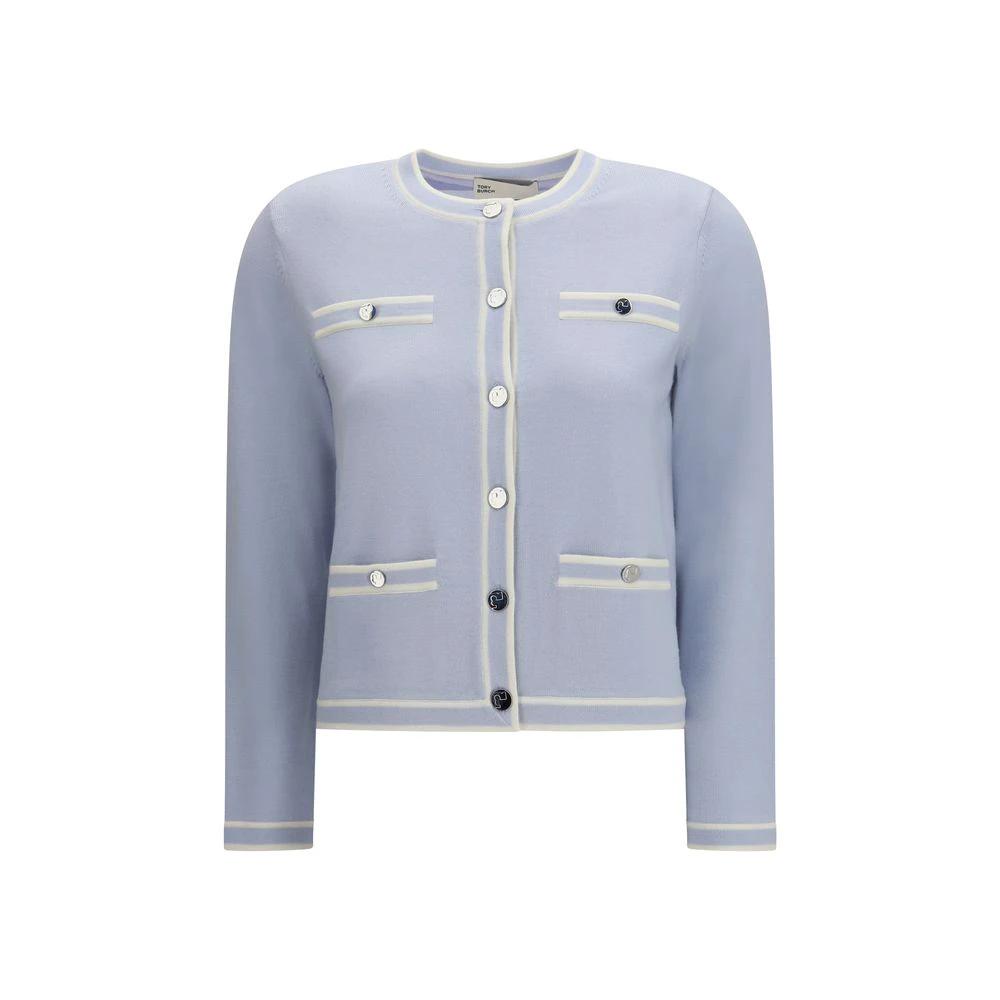 Tory Burch Sample Sale Tory Burch Blue Wool Cardigan - | Designer outlet