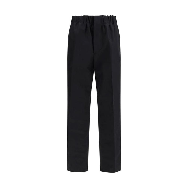 Jil Sander Black Cotton Casual Pants