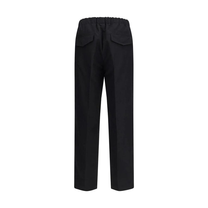 Jil Sander Black Cotton Casual Pants