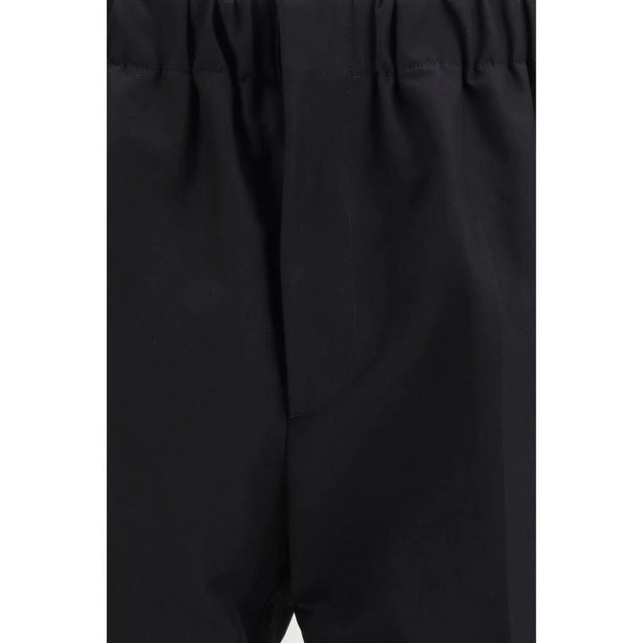 Jil Sander Black Cotton Casual Pants