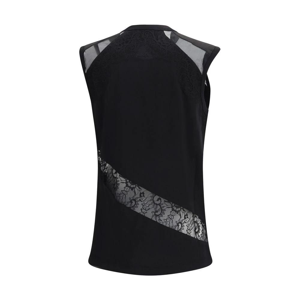 PINKO Black Cotton T-Shirt