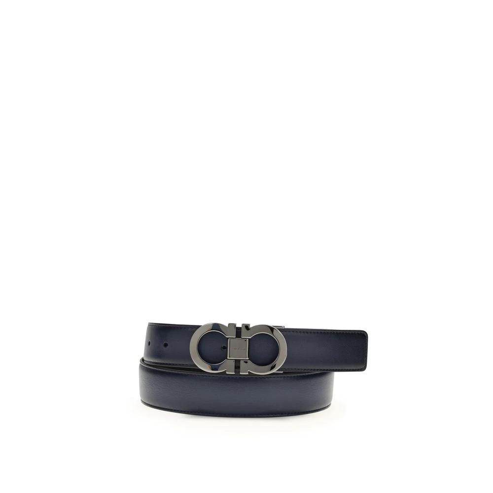 Ferragamo Sample Sale Ferragamo Black Calf Leather Bos Taurus Regular Belt - | Designer outlet