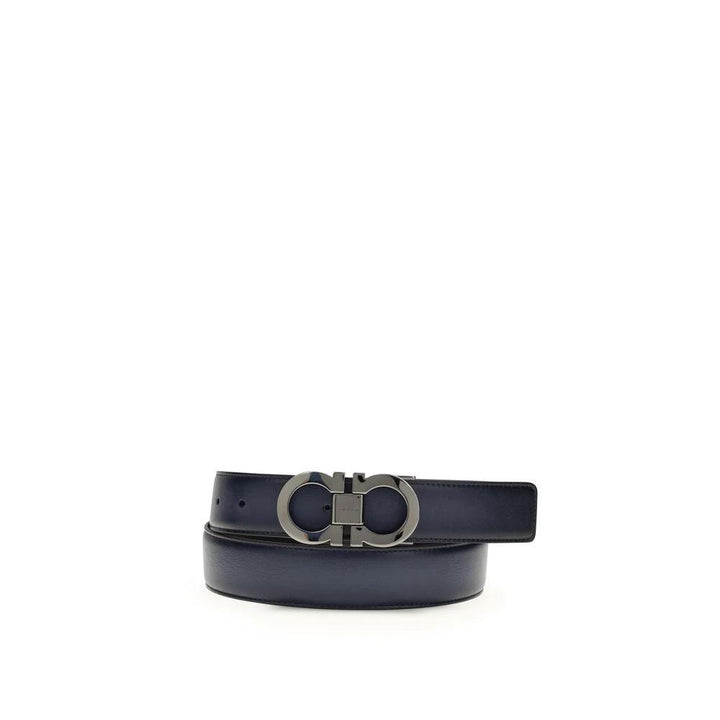 Ferragamo Sample Sale Ferragamo Black Calf Leather Bos Taurus Regular Belt - | Designer outlet