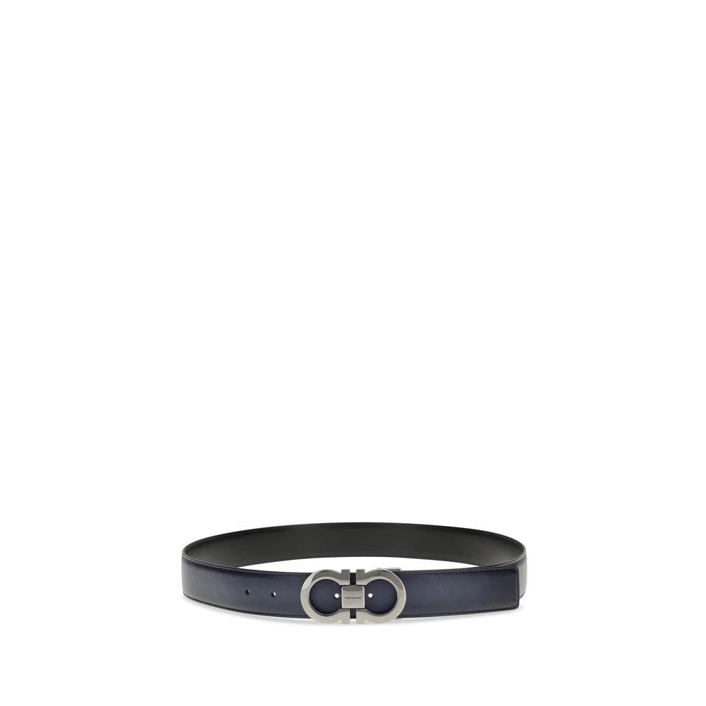 Ferragamo Sample Sale Ferragamo Black Calf Leather Bos Taurus Regular Belt - | Designer outlet