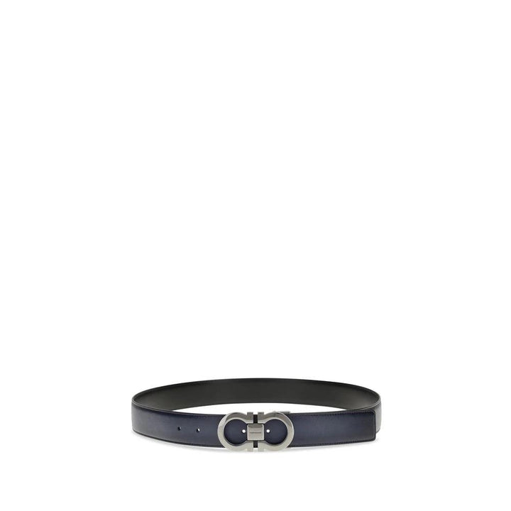 Ferragamo Sample Sale Ferragamo Black Calf Leather Bos Taurus Regular Belt - | Designer outlet