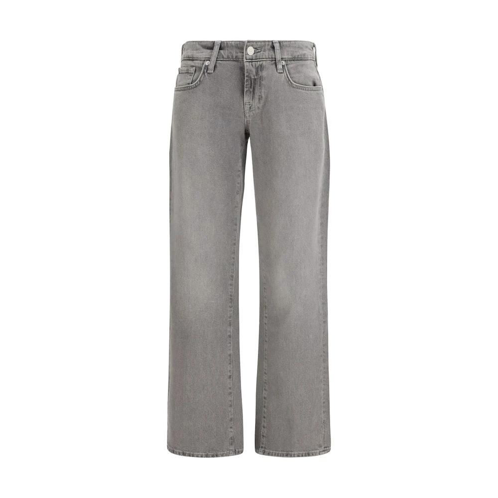 7FOR Sample Sale 7FOR Gray Cotton Straight-Leg Jeans - | Designer outlet