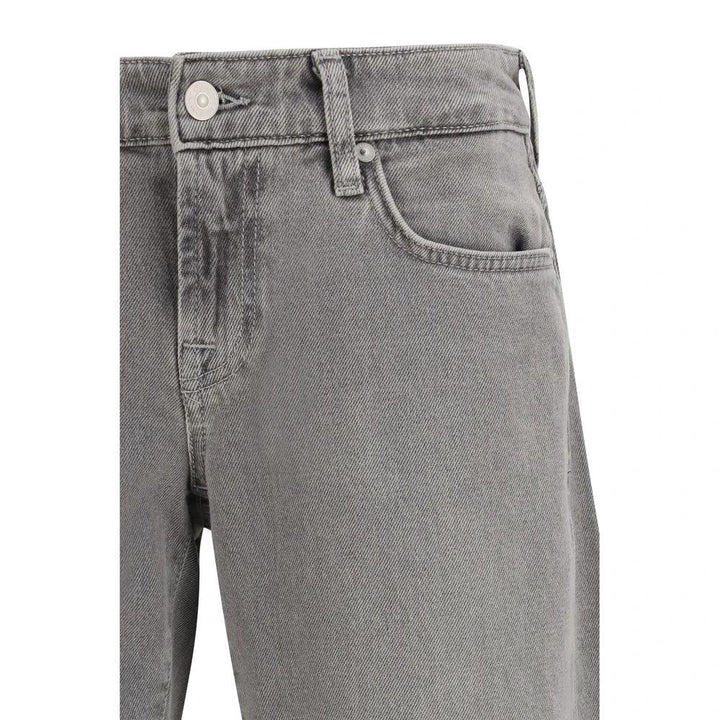 7FOR Sample Sale 7FOR Gray Cotton Straight-Leg Jeans - | Designer outlet