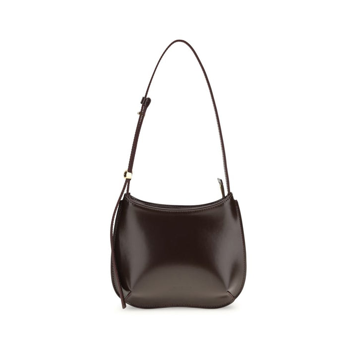 Jacquemus Brown Calf Leather Bos Taurus Shoulder Bag