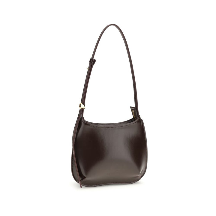 Jacquemus Brown Calf Leather Bos Taurus Shoulder Bag