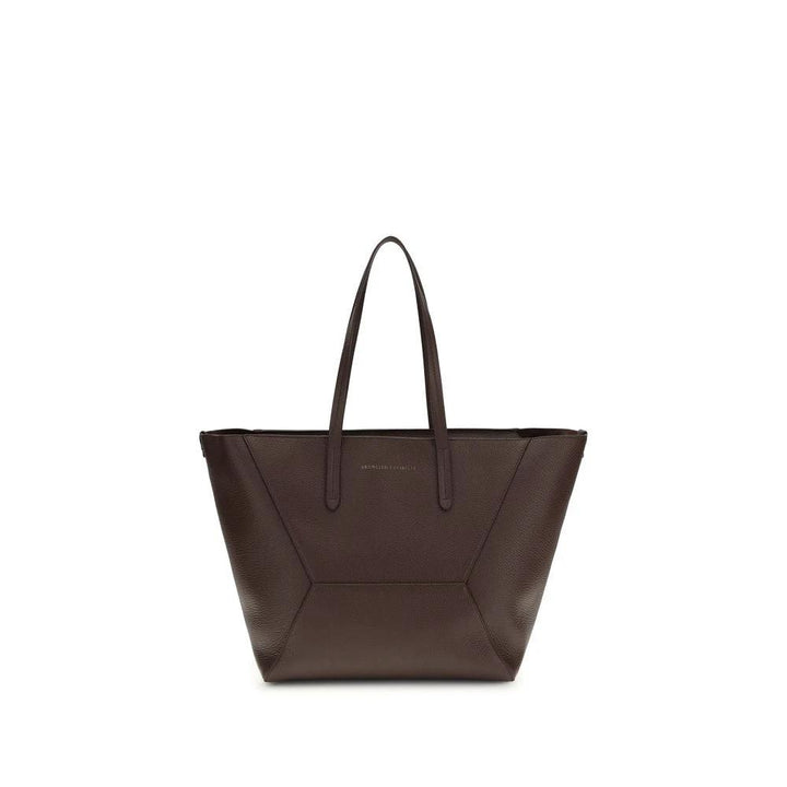 Brunello Cucinelli Sample Sale Brunello Cucinelli Brown Calf Leather Bos Taurus Shoulder Bag - | Designer outlet