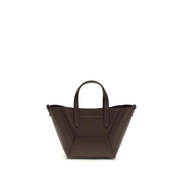 Brunello Cucinelli Sample Sale Brunello Cucinelli Bordeaux Calf Leather Bos Taurus Shoulder Bag - | Designer outlet