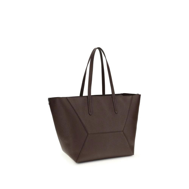 Brunello Cucinelli Sample Sale Brunello Cucinelli Brown Calf Leather Bos Taurus Shoulder Bag - | Designer outlet