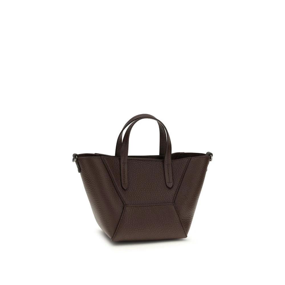 Brunello Cucinelli Sample Sale Brunello Cucinelli Bordeaux Calf Leather Bos Taurus Shoulder Bag - | Designer outlet