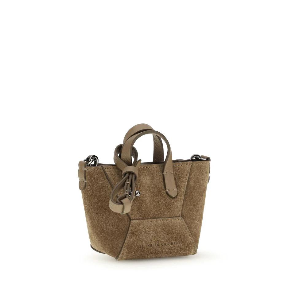 Brunello Cucinelli Sample Sale Brunello Cucinelli Brown Calf Leather Bos Taurus Shoulder Bag - | Designer outlet