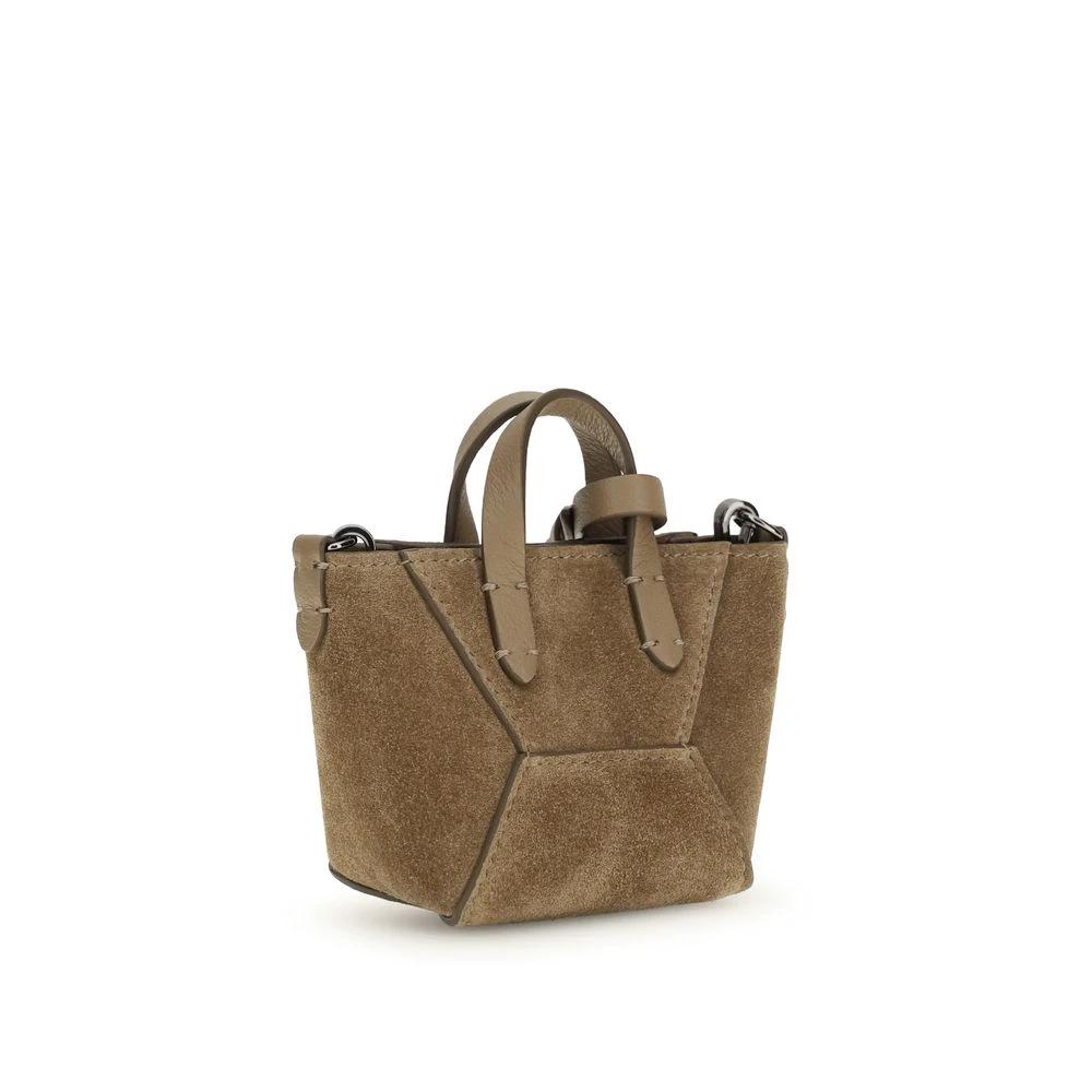 Brunello Cucinelli Sample Sale Brunello Cucinelli Brown Calf Leather Bos Taurus Shoulder Bag - | Designer outlet