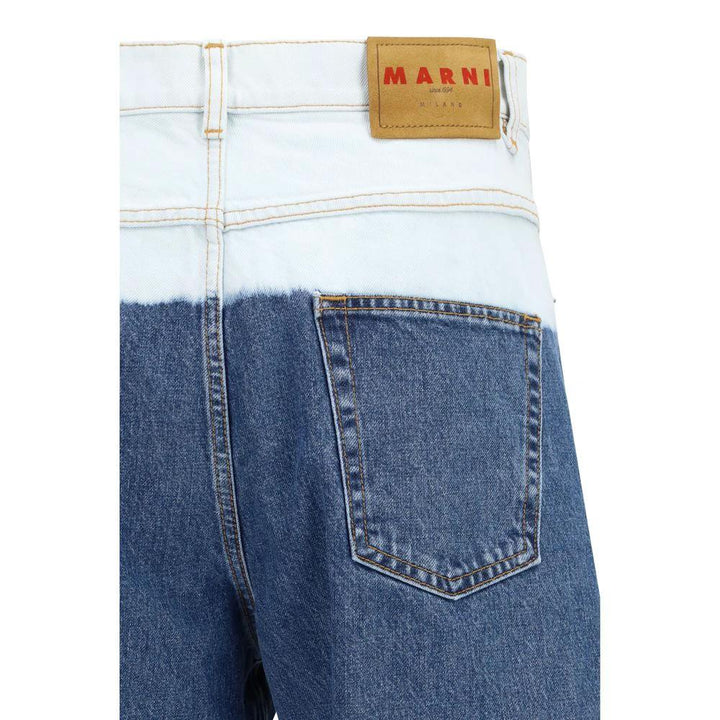 Marni Sample Sale Marni Blue Cotton Straight-Leg Jeans - | Designer outlet