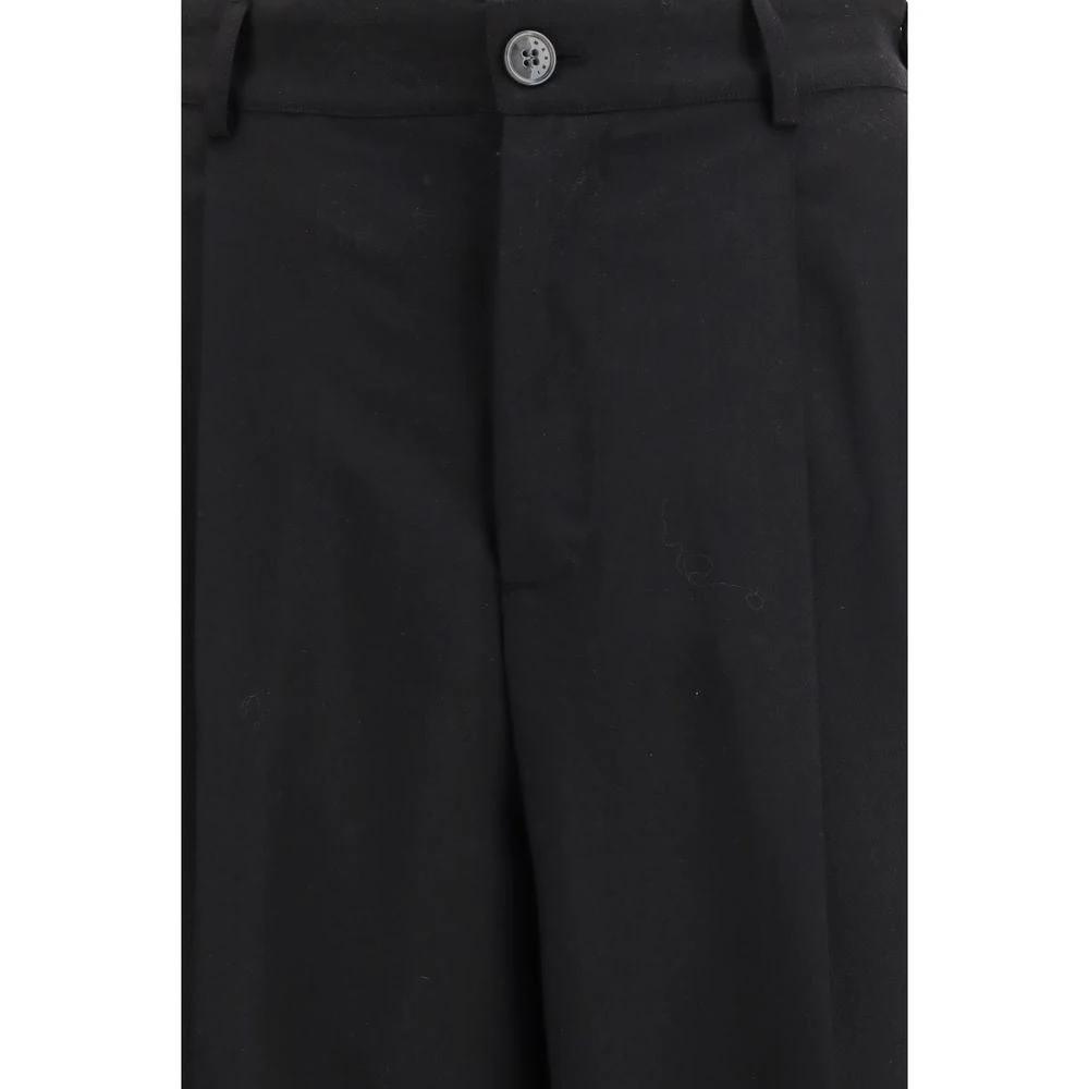 Marni Sample Sale Marni Black Fleece Wool Casual Pants - | Designer outlet