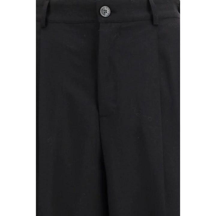 Marni Sample Sale Marni Black Fleece Wool Casual Pants - | Designer outlet
