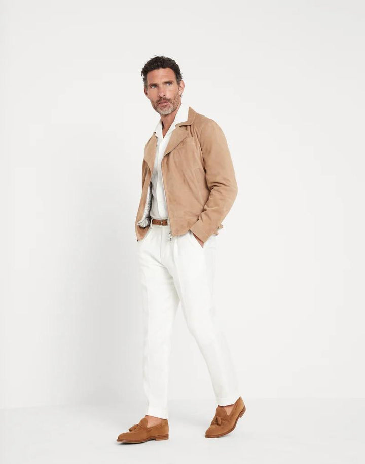 Brunello Cucinelli Beige Linen Blazer