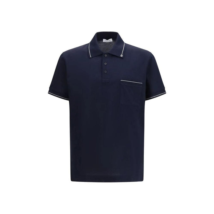 Ferragamo Sample Sale Ferragamo Blue Cotton Polo Shirt - | Designer outlet