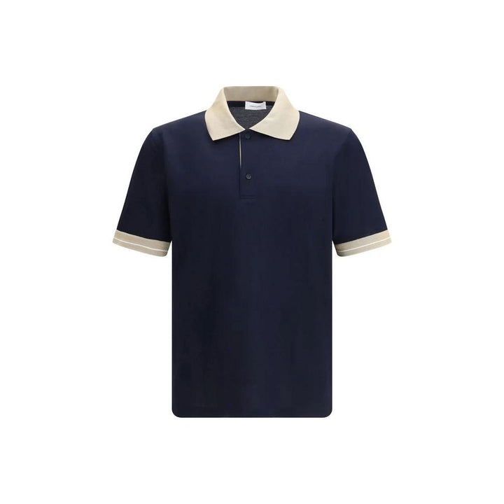 Ferragamo Sample Sale Ferragamo Blue Cotton Polo Shirt - | Designer outlet