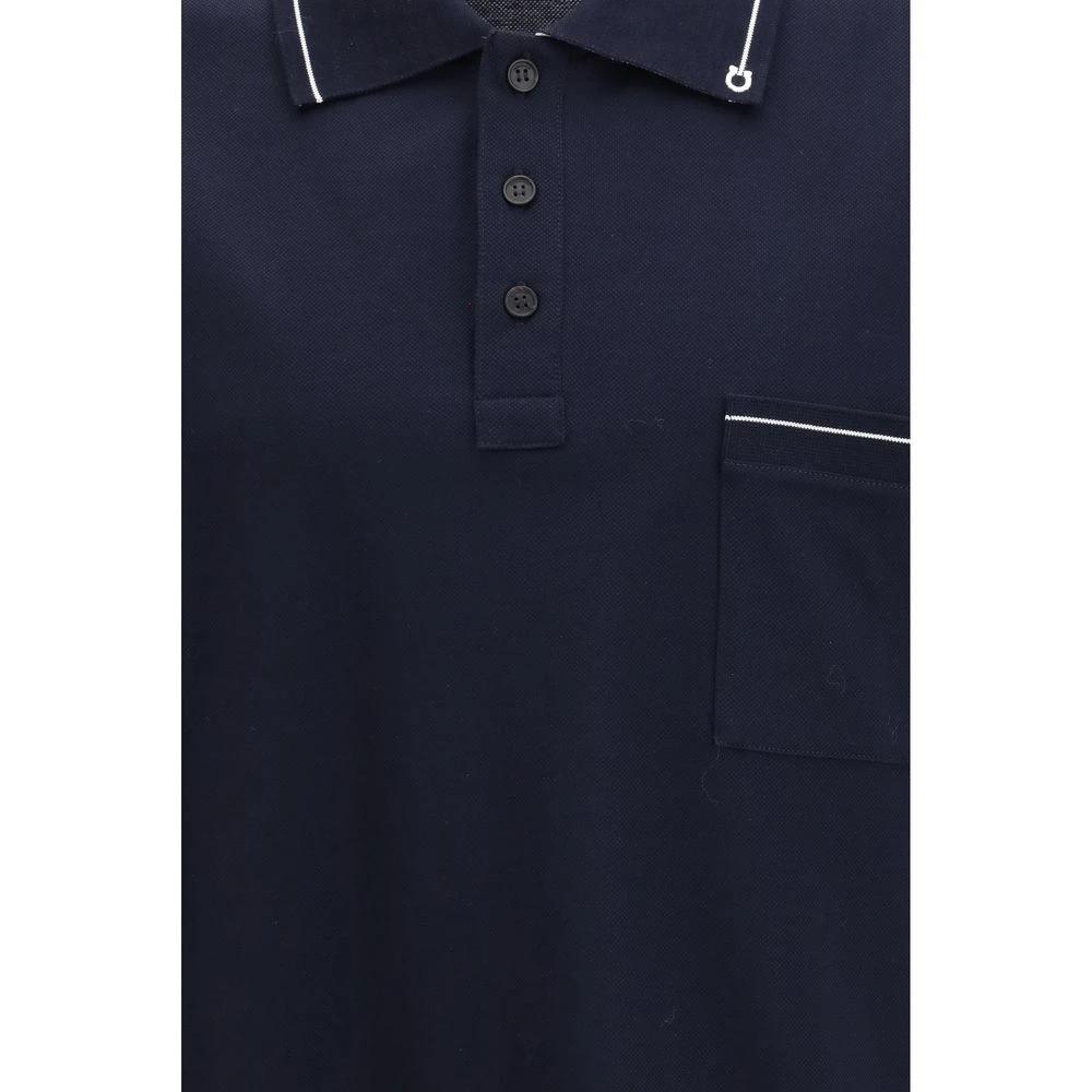 Ferragamo Sample Sale Ferragamo Blue Cotton Polo Shirt - | Designer outlet