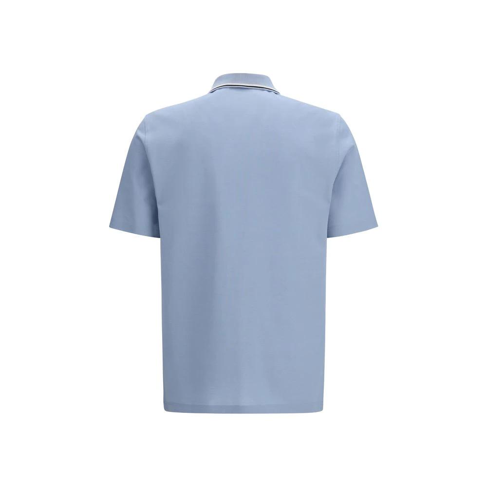 Ferragamo Sample Sale Ferragamo Blue Cotton Polo Shirt - | Designer outlet