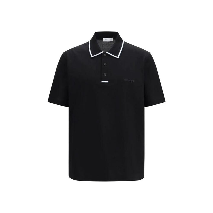Ferragamo Black Cotton Polo Shirt