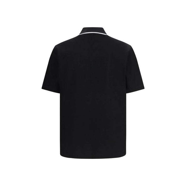 Ferragamo Black Cotton Polo Shirt