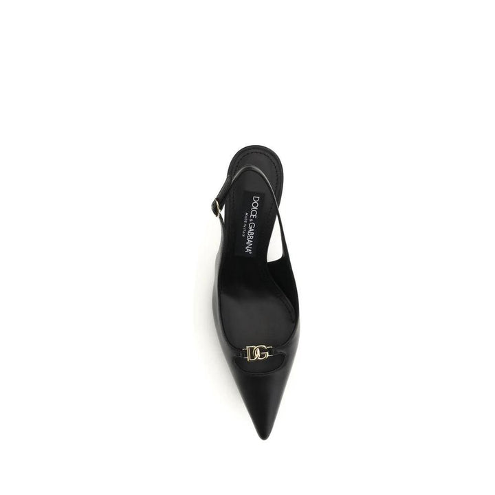 Dolce &amp; Gabbana Sample Sale Dolce &amp; Gabbana Black Calf Leather Bos Taurus High Heel Pumps - | Designer outlet