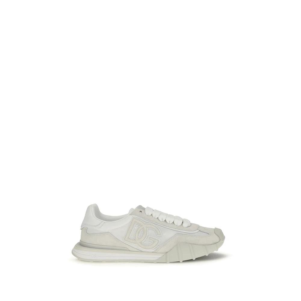 Dolce &amp; Gabbana Sample Sale Dolce &amp; Gabbana White Calf Leather Bos Taurus Athletic Sneakers - | Designer outlet