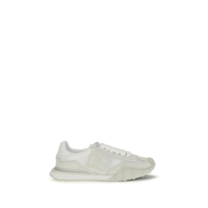 Dolce &amp; Gabbana Sample Sale Dolce &amp; Gabbana White Calf Leather Bos Taurus Athletic Sneakers - | Designer outlet