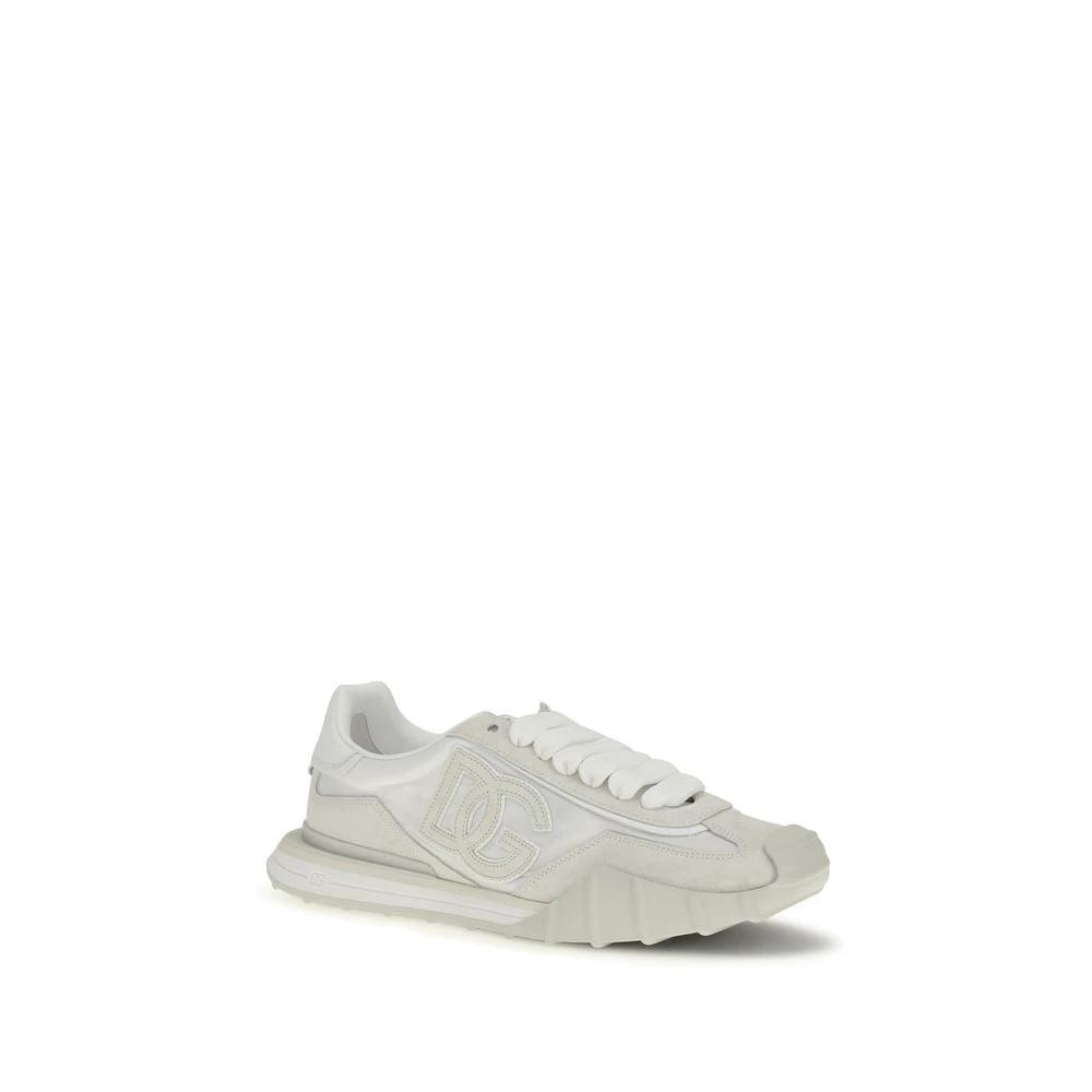 Dolce &amp; Gabbana Sample Sale Dolce &amp; Gabbana White Calf Leather Bos Taurus Athletic Sneakers - | Designer outlet