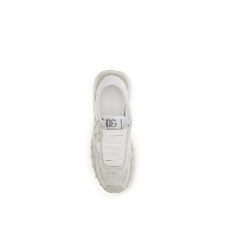 Dolce &amp; Gabbana Sample Sale Dolce &amp; Gabbana White Calf Leather Bos Taurus Athletic Sneakers - | Designer outlet