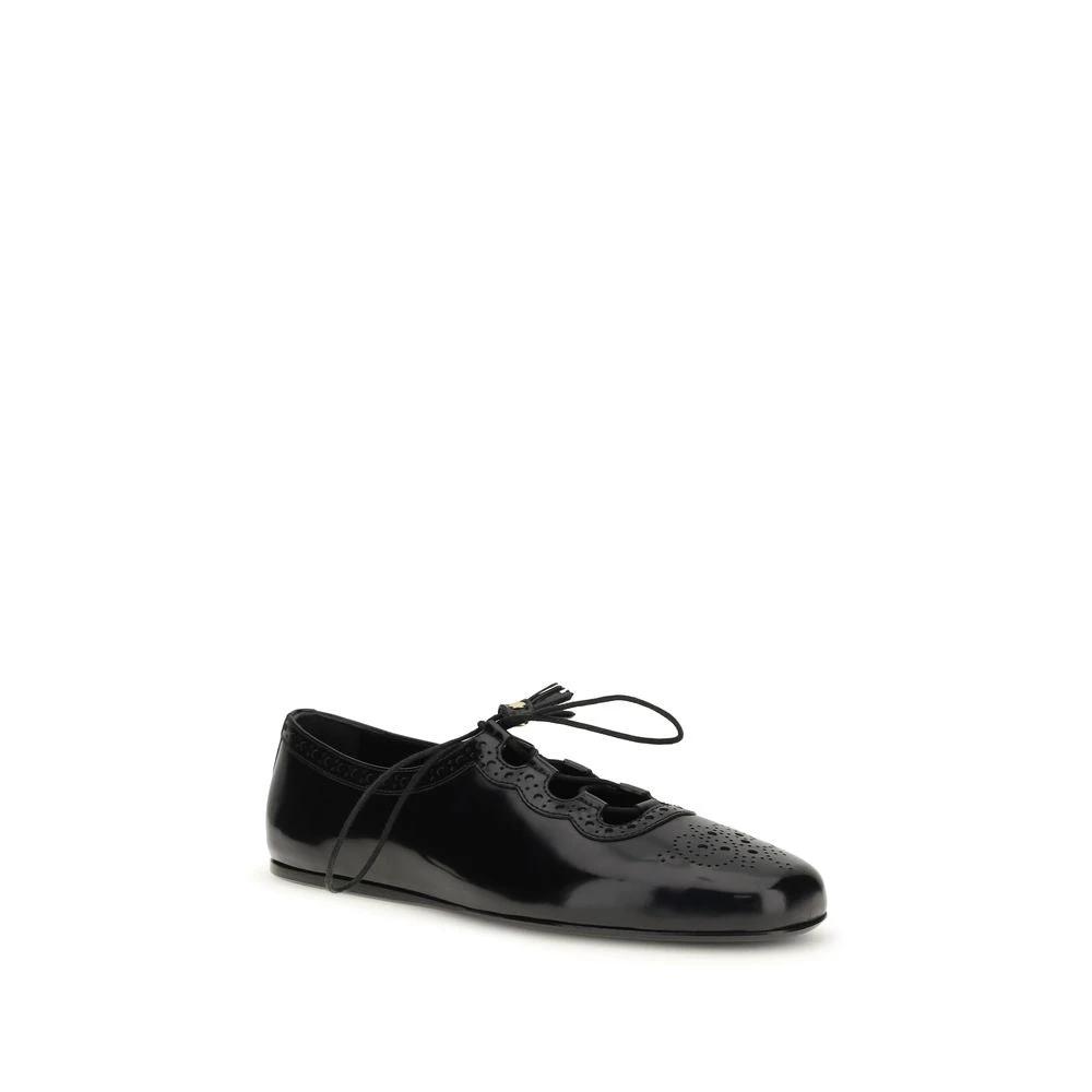 Church's Sample Sale Church's Black Calf Leather Bos Taurus Ballet Flats - | Designer outlet